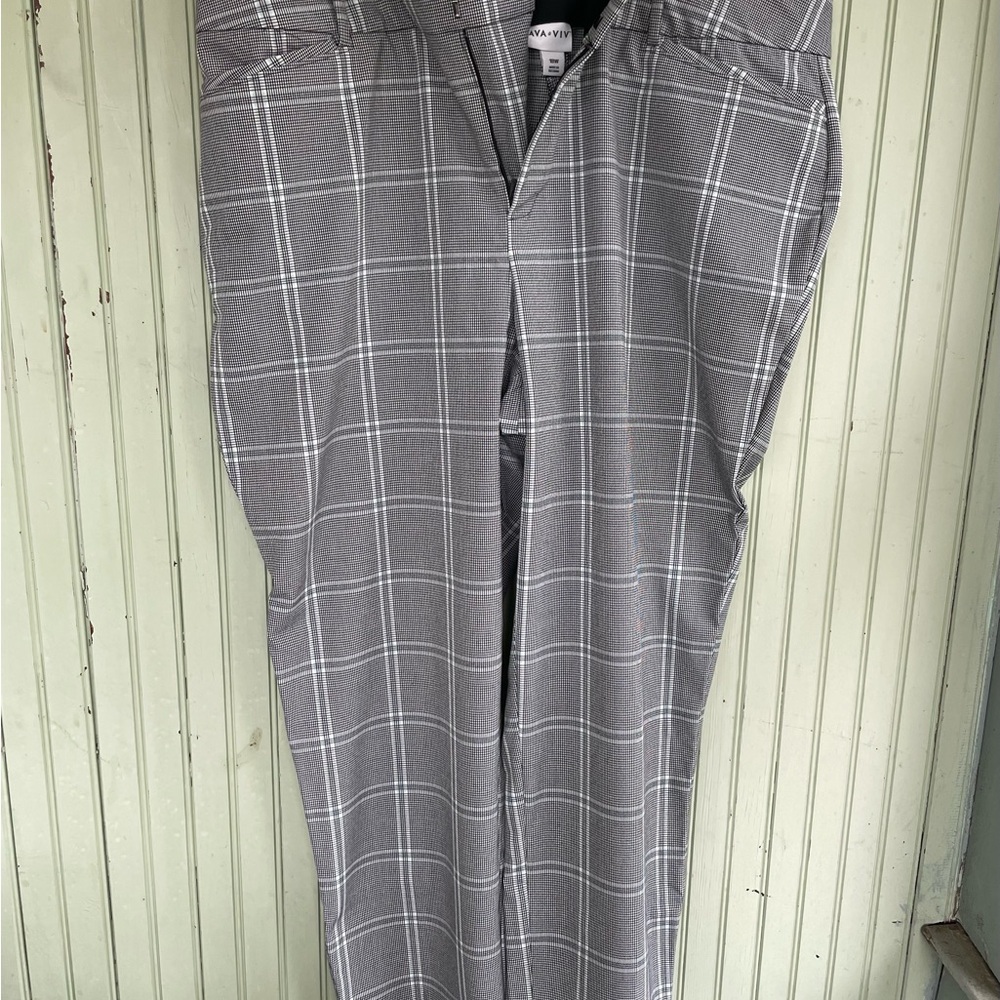 Ava & Viv Plaid Women's Pant